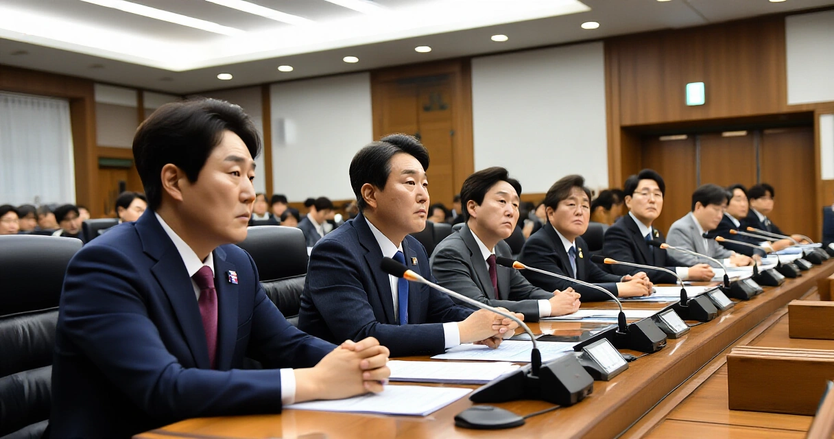 국회 선관위 특별위원회 청문회 장면