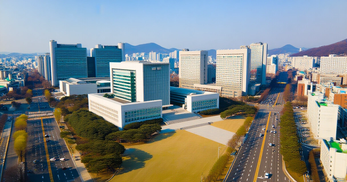 세종시 정부청사 전경 – 대한민국 행정수도 세종